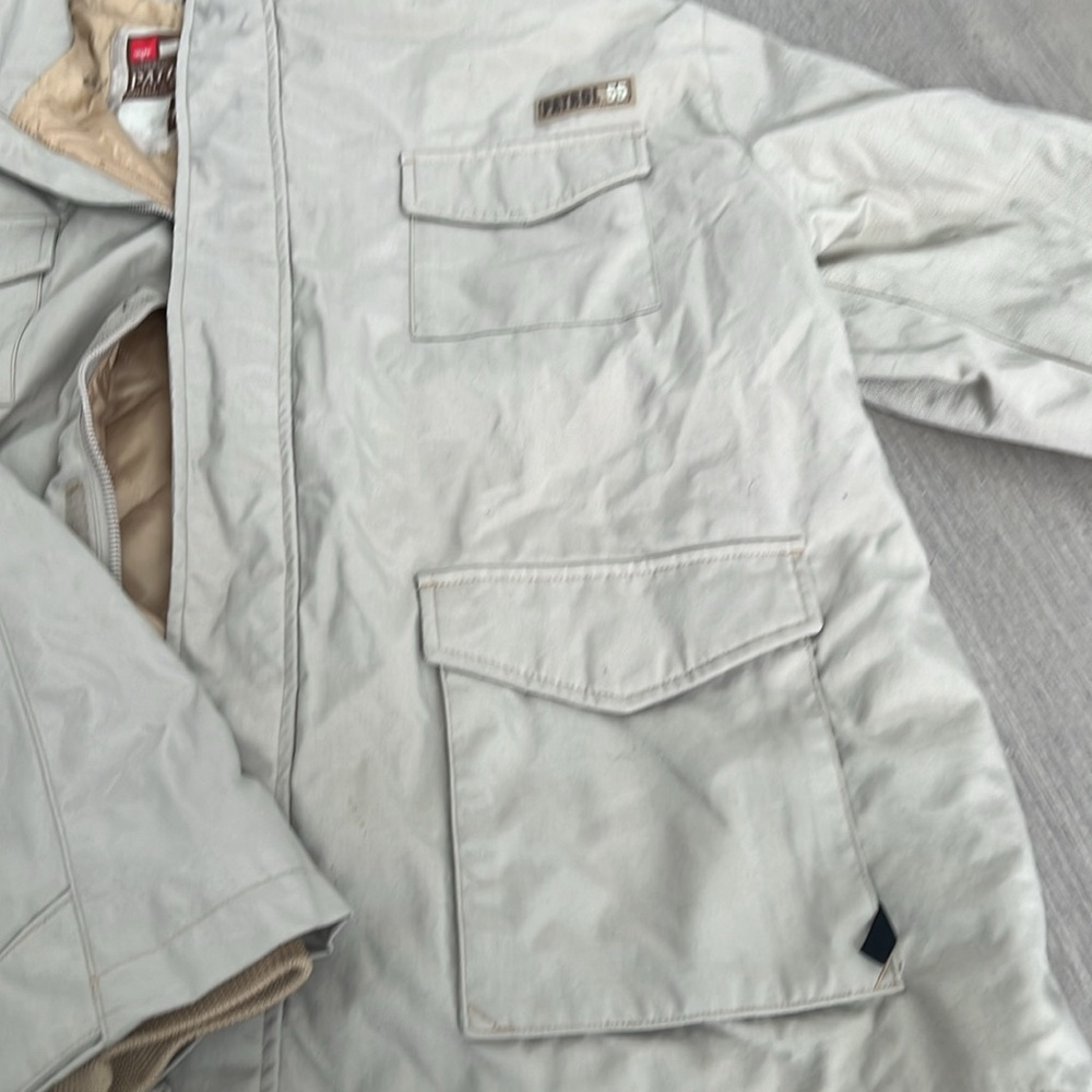 Men’s size xl massimo winter ski jacket khaki color - Picture 3 of 6